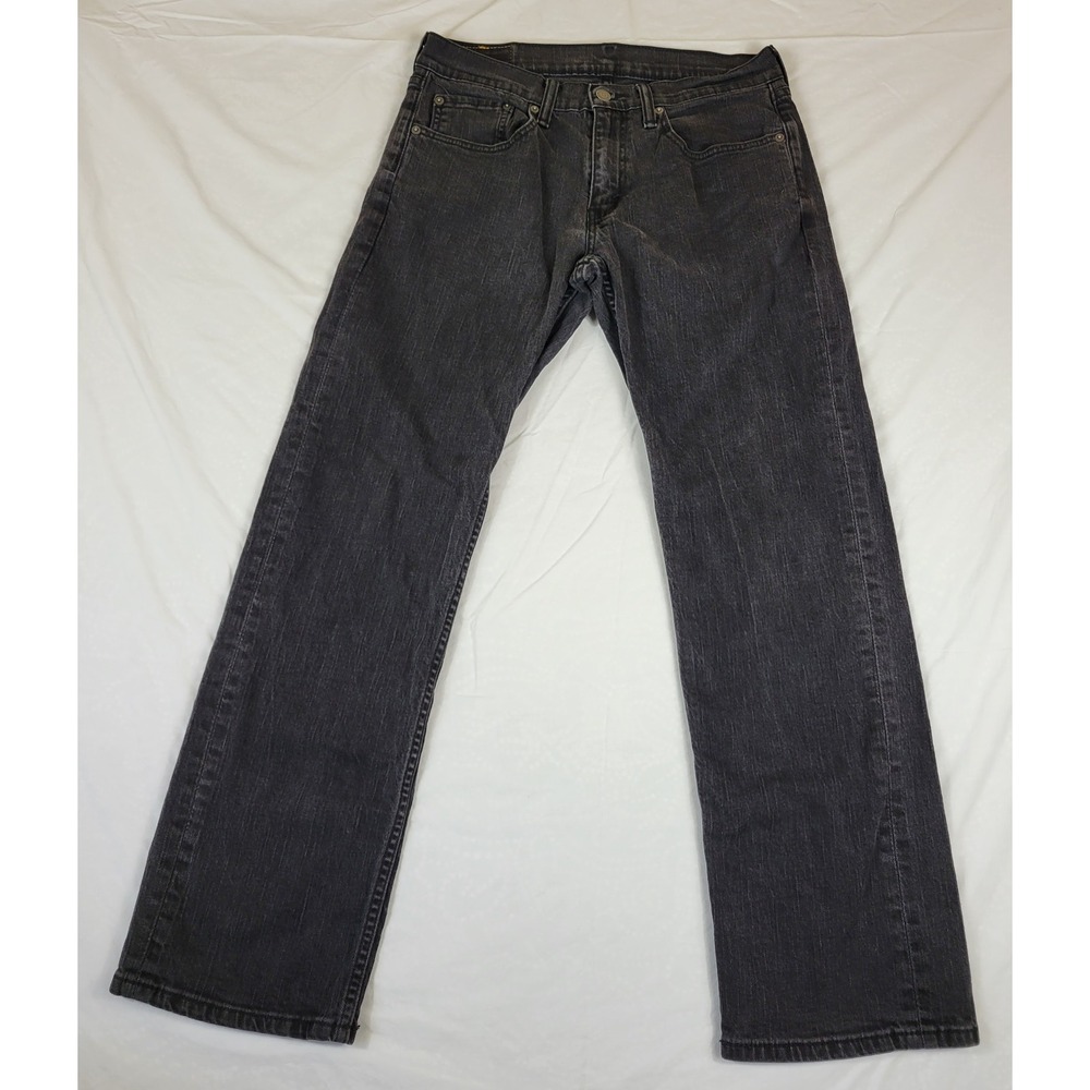 Levis 559 Relaxed Straight Jeans Mens 32x30 Faded Black Denim 00559-0239